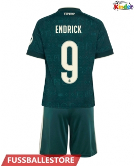 Günstige Real Madrid Endrick #9 Auswärts Trikotsatzt Kinder 2026-27 Kurzarm (+ Kurze Hosen)
